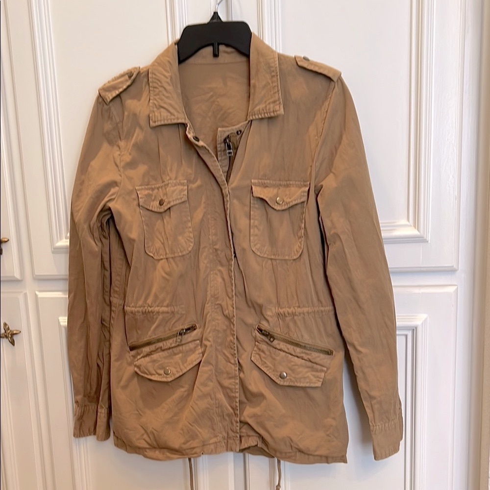 Velvet by Graham & Spencer Tan Utility Jacket